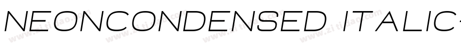 NeonCondensed Italic字体转换